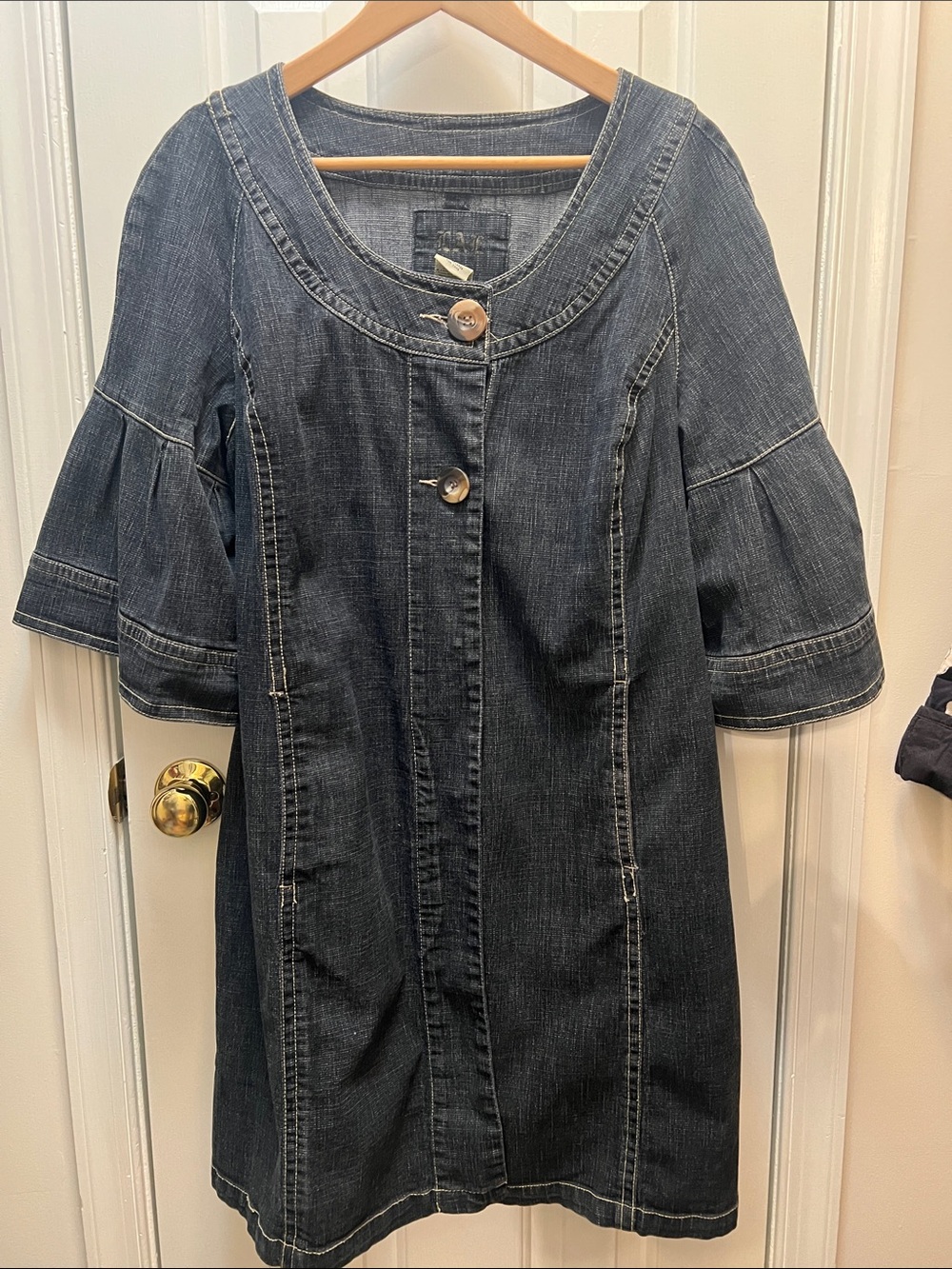LAL (Live a Little) Denim Jacket Sz 1X
